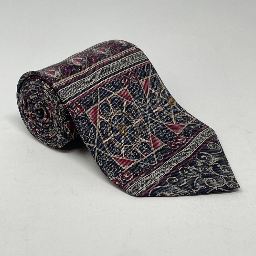 417 by Van Heusen Vintage Silk Abstract Tie Necktie